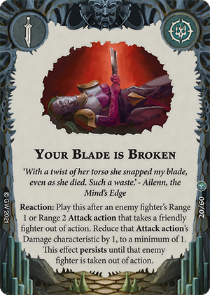 Your Blade is Broken card image - hover